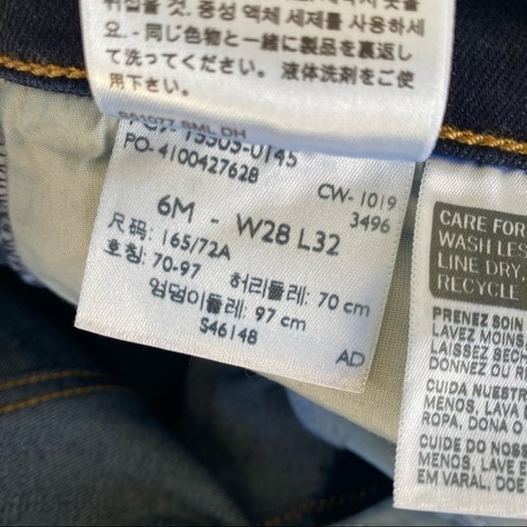 Levi's 505 Straight jeans 30" Inseam Size 6 - Picture 7 of 11